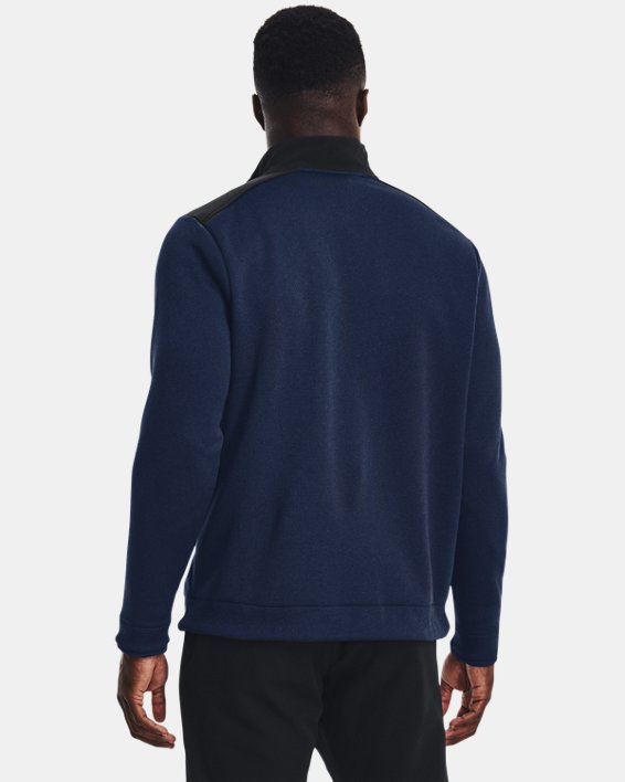 Men's UA Storm SweaterFleece ½ Zip in Blue image number 1